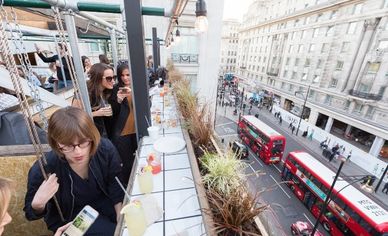 Shop till you drop... and retreat to this rooftop sanctuary.