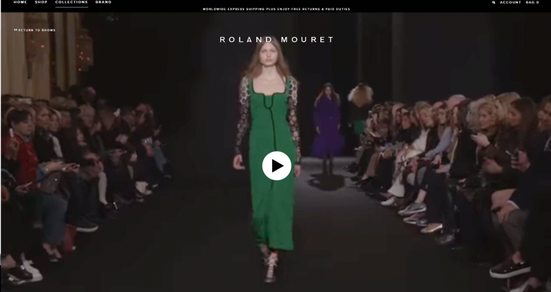 Rouland Mouret use livestreams to invite a greater audience